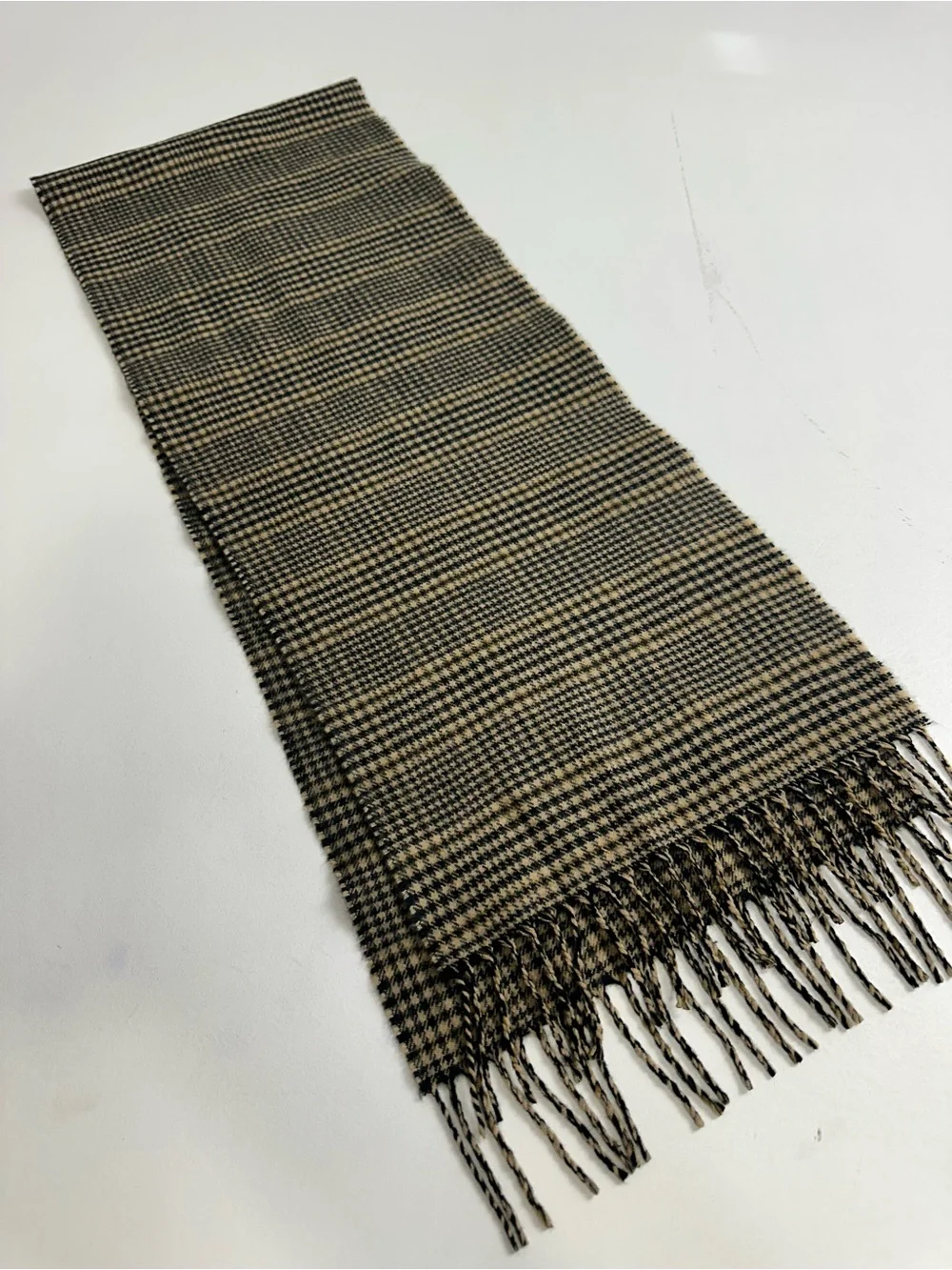 Nova check fashion collection made in Scotland soft 100% cashmere plaid scarf
